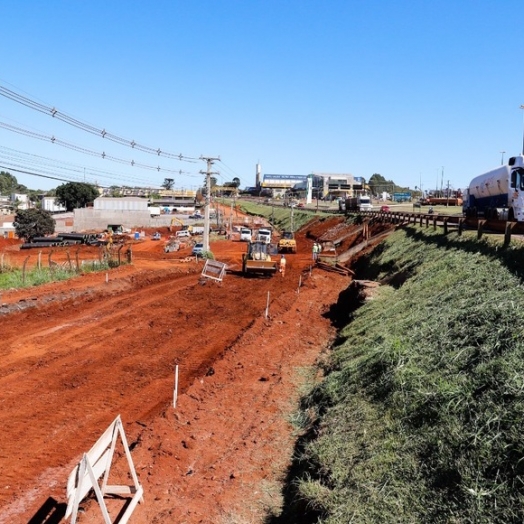 Obras no Trevo Cataratas avançam e se aproximam da segunda etapa