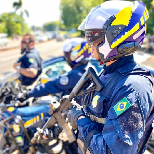 Operação de Motopoliciamento da PRF na Ponte Internacional da Amizade