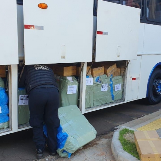 Operação Escudo reteve mais um ônibus carregado de mercadorias