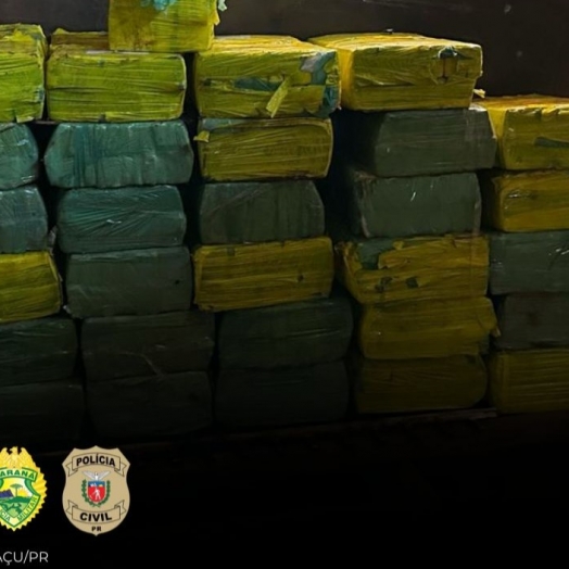 Operação integrada entre PF, PC e PM apreendem uma tonelada de drogas em São Miguel do Iguaçu