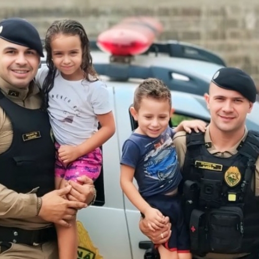 Pai pede para PM realizar sonho de filhos em São Miguel do Iguaçu