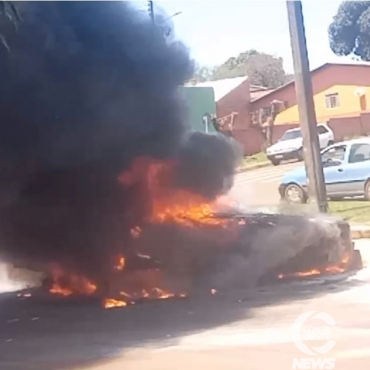 Pampa é consumida pelo fogo em São José das Palmeiras (vídeo)