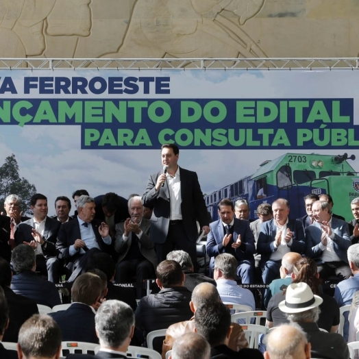 Paraná divulga o edital da Nova Ferroeste, ligação ferroviária que vai transformar o País