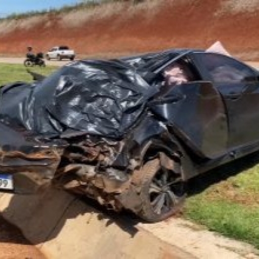 Passageiro morre em grave acidente na rodovia BR-163 e outras duas ficam feridas