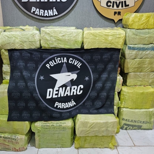 PCPR apreende quase uma tonelada de maconha em São Miguel do Iguaçu
