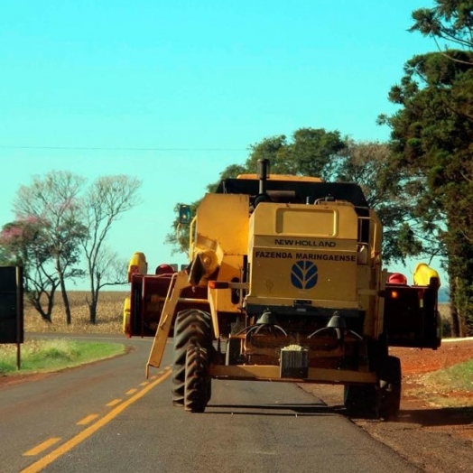 Período de colheita do milho requer mais atenção de condutores nas rodovias