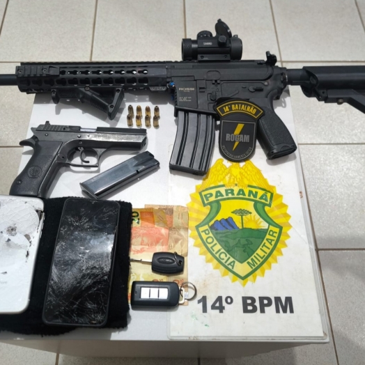 Perseguição na BR-277: Rocam recupera veículo roubado e prende três suspeitos no Paraná