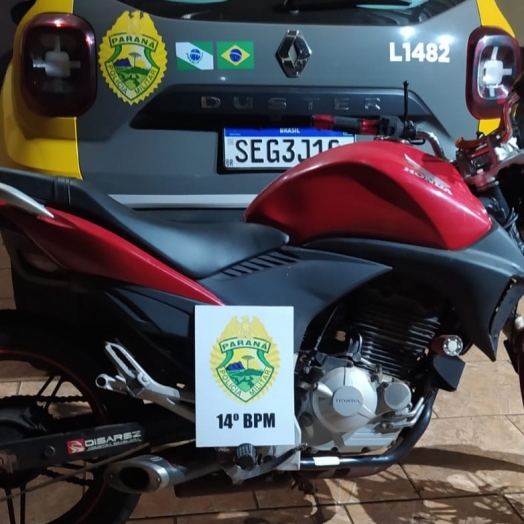 Perseguição policial termina com motociclista preso em São Miguel do Iguaçu