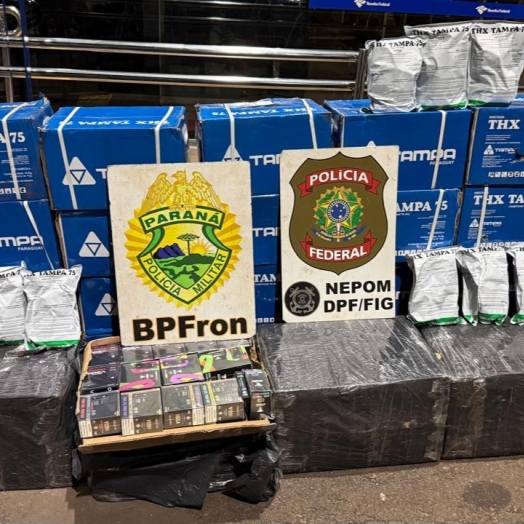 PF e PM apreendem agrotóxicos proibidos e cigarros eletrônicos em Itaipulâdia