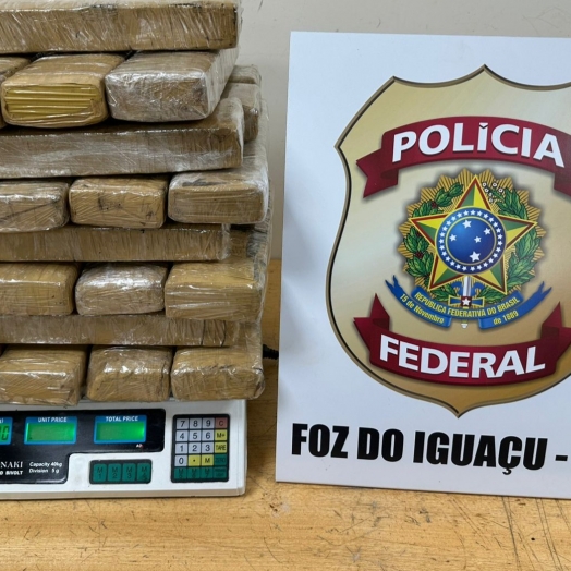PF prende passageira com drogas na rodoviária internacional de Foz do Iguaçu