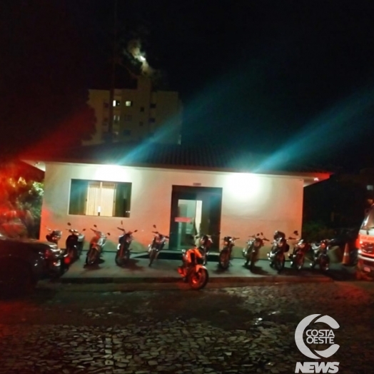 PM apreende 12 motocicletas durante operação em Medianeira