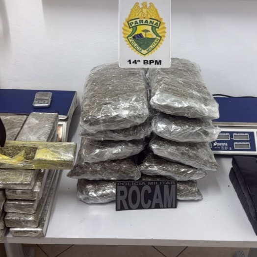 PM apreende cocaína, crack e munição durante ação contra o tráfico no bairro Ipê, em Medianeira
