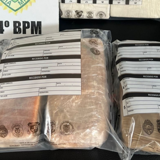 PM apreende mais de 9kg de drogas na zonas rural de São Miguel do Iguaçu