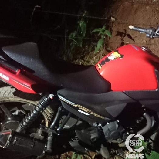PM de Diamante do Oeste recupera motocicleta furtada em Santa Helena