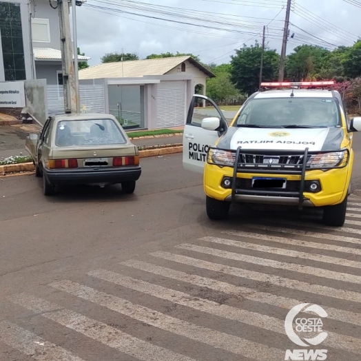 PM de Missal prende condutor embriagado após acidente de trânsito