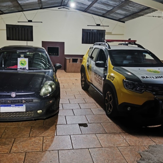 PM recupera veículo roubado em São Miguel do Iguaçu