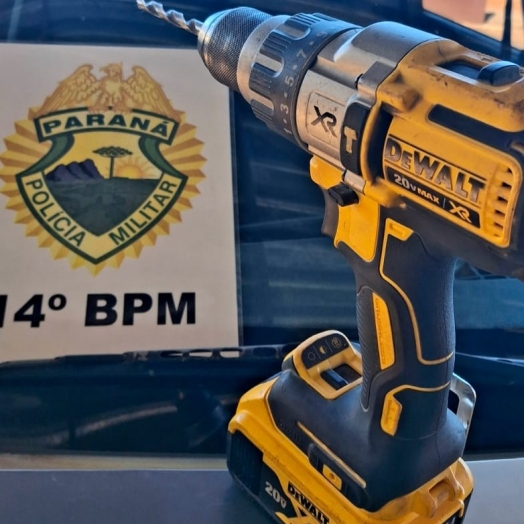PMPR prende suspeito de furto na BR-277 com parafusadeira elétrica