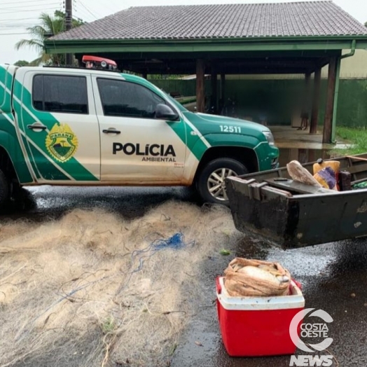 Polícia Ambiental prende seis pessoas em flagrante por crime de pesca em São Miguel do Iguaçu