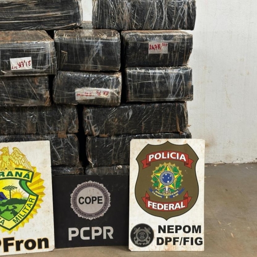 Polícia apreende uma tonelada de droga em porto clandestino de Santa Helena