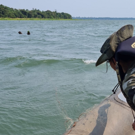 Polícia Militar Ambiental apreende material de pesca predatório no Lago de Itaipu