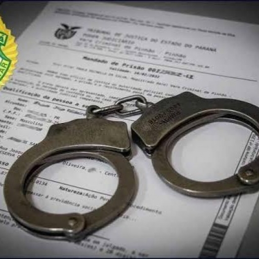 Polícia Militar de Itaipulândia cumpre mandado de prisão na Vila Caramuru