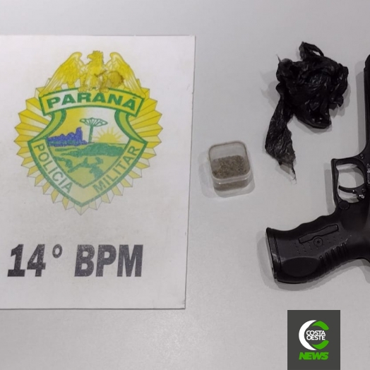 Polícia Militar de Medianeira apreende simulacro de pistola