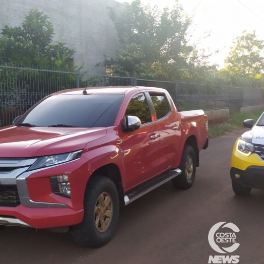 Polícia Militar de Santa Helena recupera camionete levada durante assalto