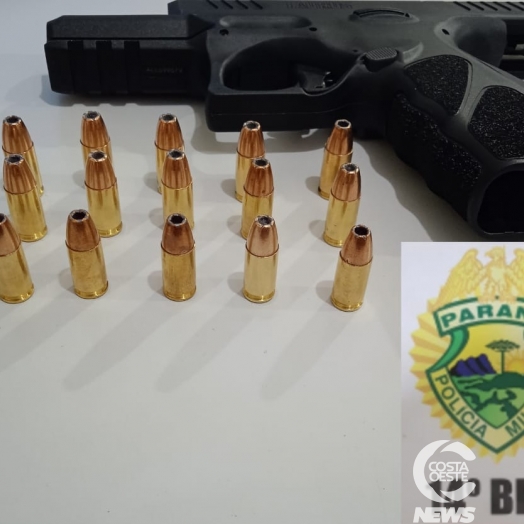 Polícia Militar detém indivíduo com pistola em São Miguel do Iguaçu