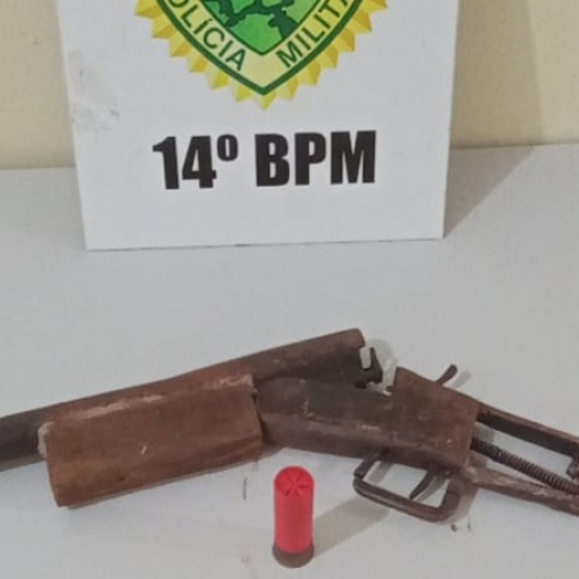 Polícia Militar localiza arma artesanal usada em roubo em Serranópolis do Iguaçu