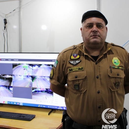 Polícia Militar passa a monitorar Entre Rios do Oeste com auxílio de câmeras de segurança