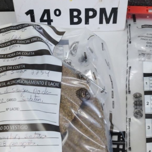 Polícia Militar prende homem por tráfico de drogas em Santa Terezinha de Itaipu