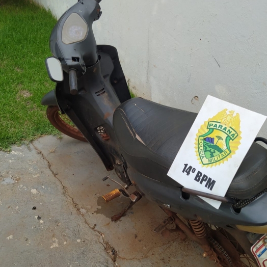 Polícia Militar recupera motoneta furtada em São Miguel do Iguaçu