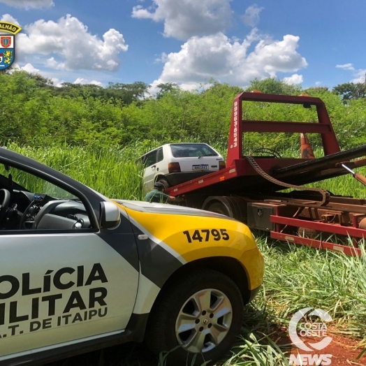 Polícia Militar recupera veículo furtado em Santa Terezinha de Itaipu