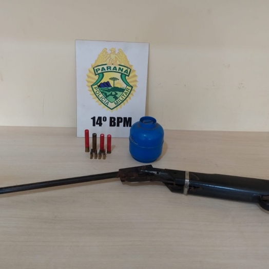 Polícia prende foragido da justiça e apreende arma adulterada em chácara na Linha Cacic