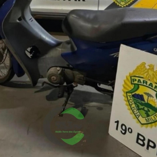 Polícia recupera Biz furtada e detém autor em Santa Helena