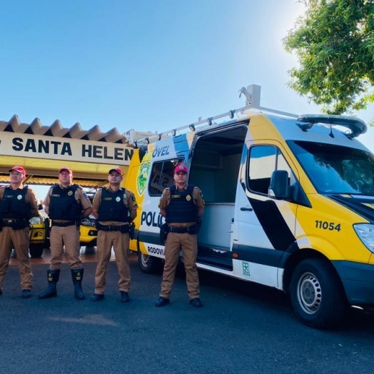 Polícia Rodoviária de Santa Helena inicia a Operação Natal com auxílio do Posto Móvel e reforço policial