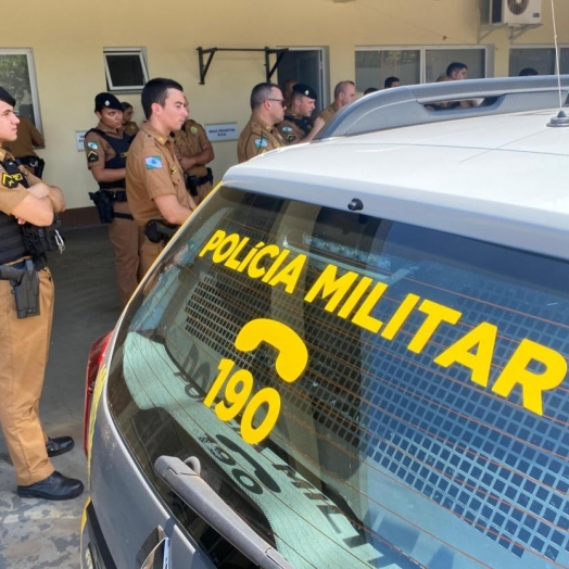 Policiais militares da 3ª Cia de Santa Helena recebem instrução sobre técnicas de abordagem