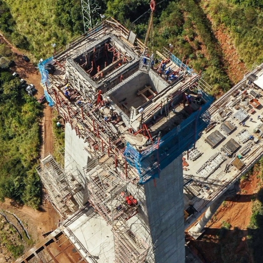 Ponte da Integração atinge 52% de execução, com investimentos de 38% dos recursos previstos por Itaipu