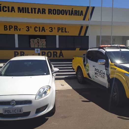 Polícia Rodoviária Estadual apreende veículo com mais de 150 kg de maconha