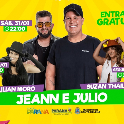Pré-Carnaval Terra das Águas movimenta Santa Helena neste fim de semana com shows gratuitos no Balneário