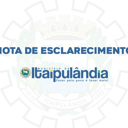 Prefeitura de Itaipulândia esclarece ação de fiscalização