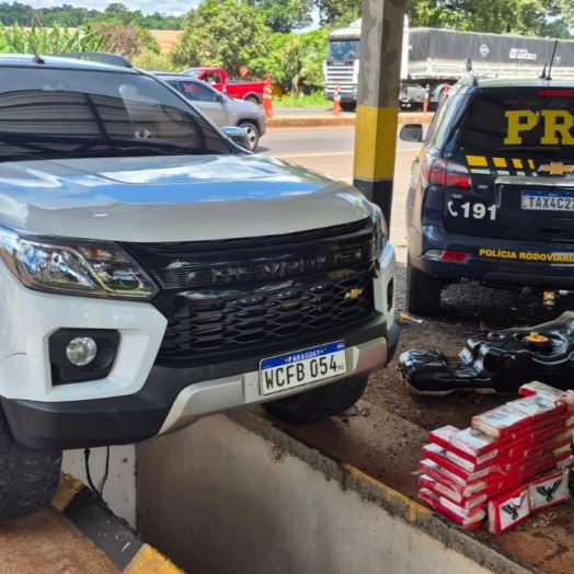 PRF apreende 46,5 kg de cocaína escondidos no tanque de veículo na BR-277 em São Miguel do Iguaçu