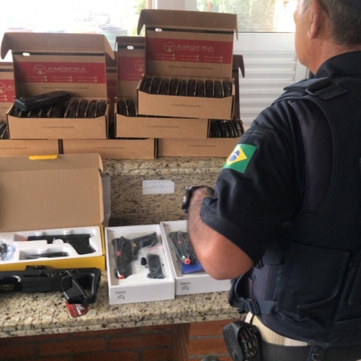 PRF apreende armas de airsoft importadas irregularmente