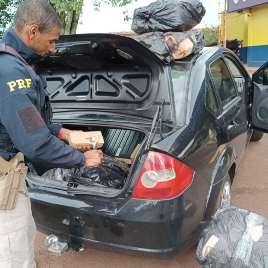 PRF apreende quase 100 quilos de maconha em Céu Azul
