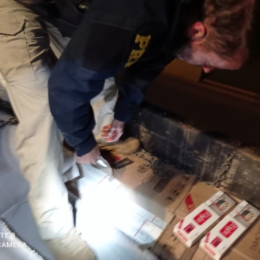 PRF E PF geram prejuízo de mais R$ 2 milhões aos contrabandistas de cigarros