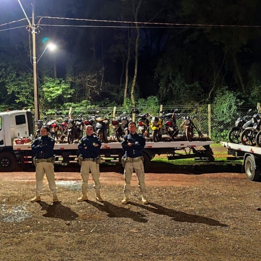 PRF intensifica fiscalização de motocicletas em trechos urbanos da BR-277