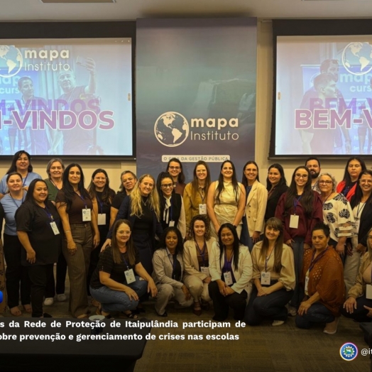 Profissionais da Rede de Proteção de Itaipulândia participam de formação sobre prevenção e gerenciamento de crises nas escolas