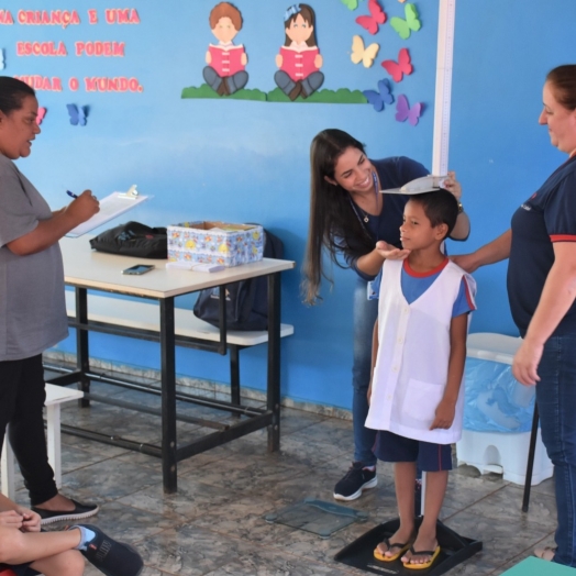 Programa Saúde na Escola realiza pesagem e avaliação alimentar dos alunos de São Miguel do Iguaçu