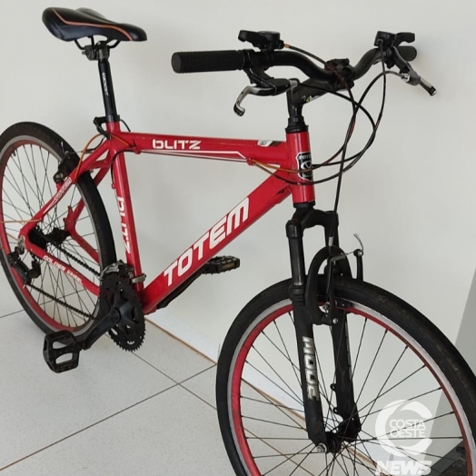 Rapaz furta bicicleta na UPA Covid em Santa Helena e acaba preso pela Polícia Militar na PR 495