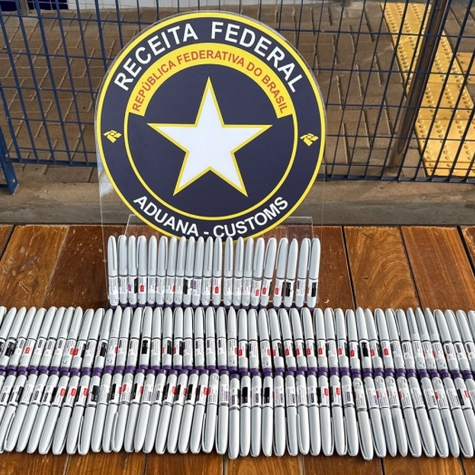 Receita Federal apreende 126 canetas injetáveis de medicamento usado para emagrecimento
